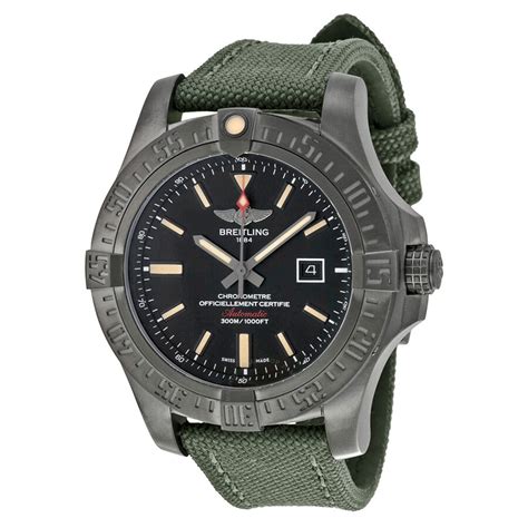 breitling avenger blackbird replacement strap|Breitling Avenger Blackbird Black Dial Canvas Military Strap.